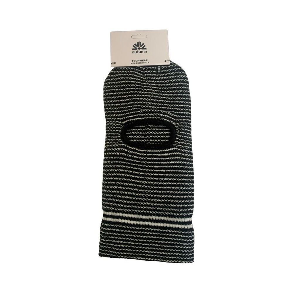 Autumn Headwear Black & White Striped Balaclava